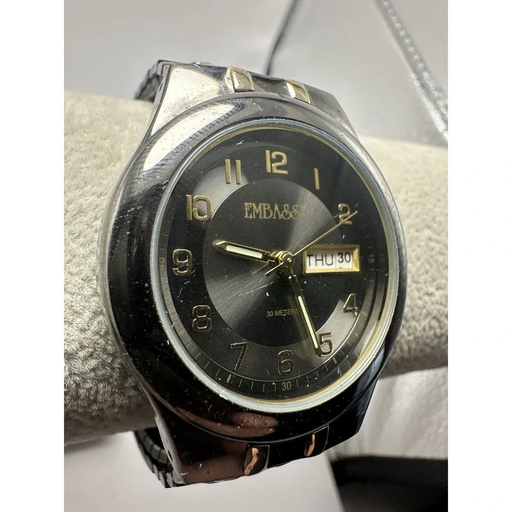 Embassy Waltham WAM008‎ Mens Watch New Battery 37MM 7